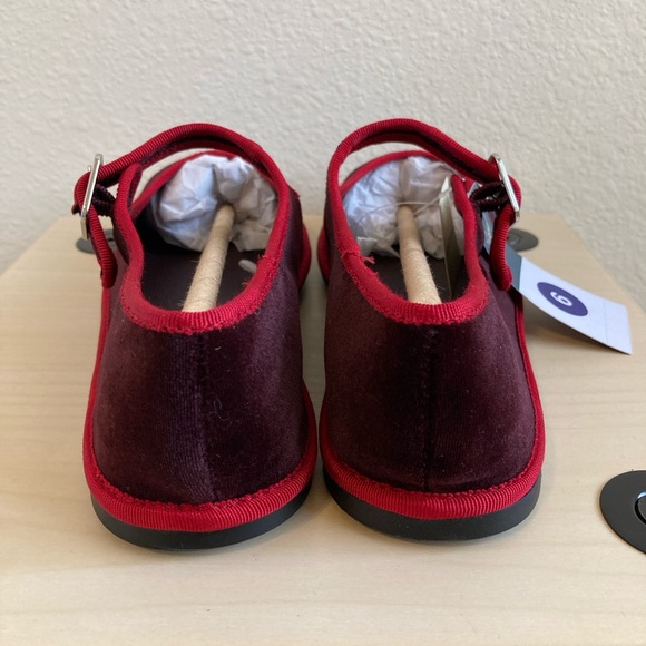 Universal Thread Velvet Mary Jane Flats - Burgundy and Red - Picture 5 of 10
